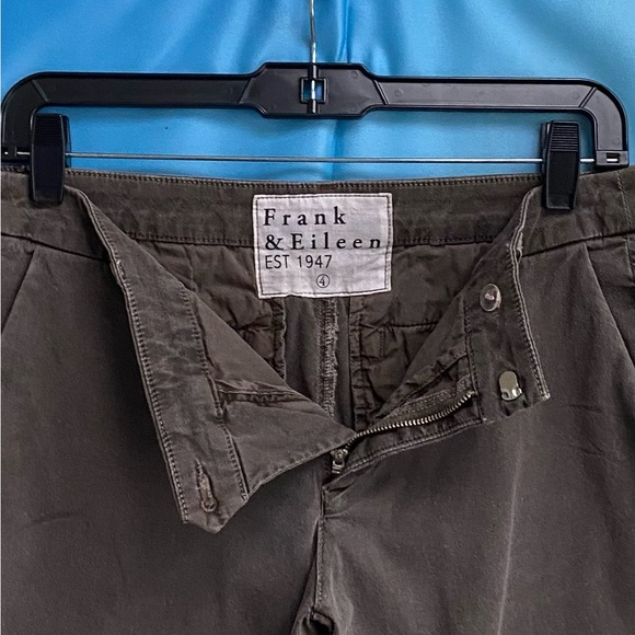Frank & Eileen WICKLOW The Italian Chino Performance Twill Size: 4 CHOCOLATE - Picture 8 of 16